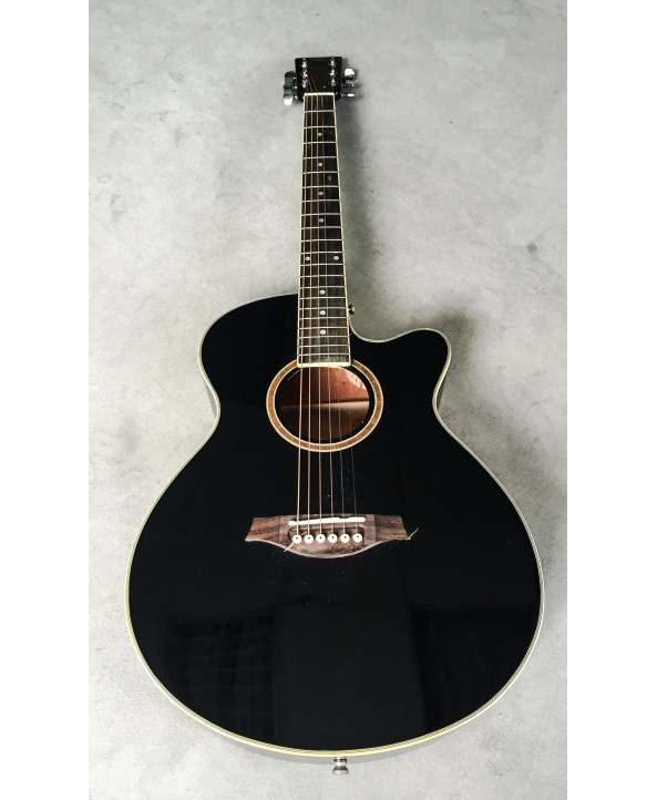 ARTIST ACOUSTIC GUITAR W/CUTAWAY BLACK